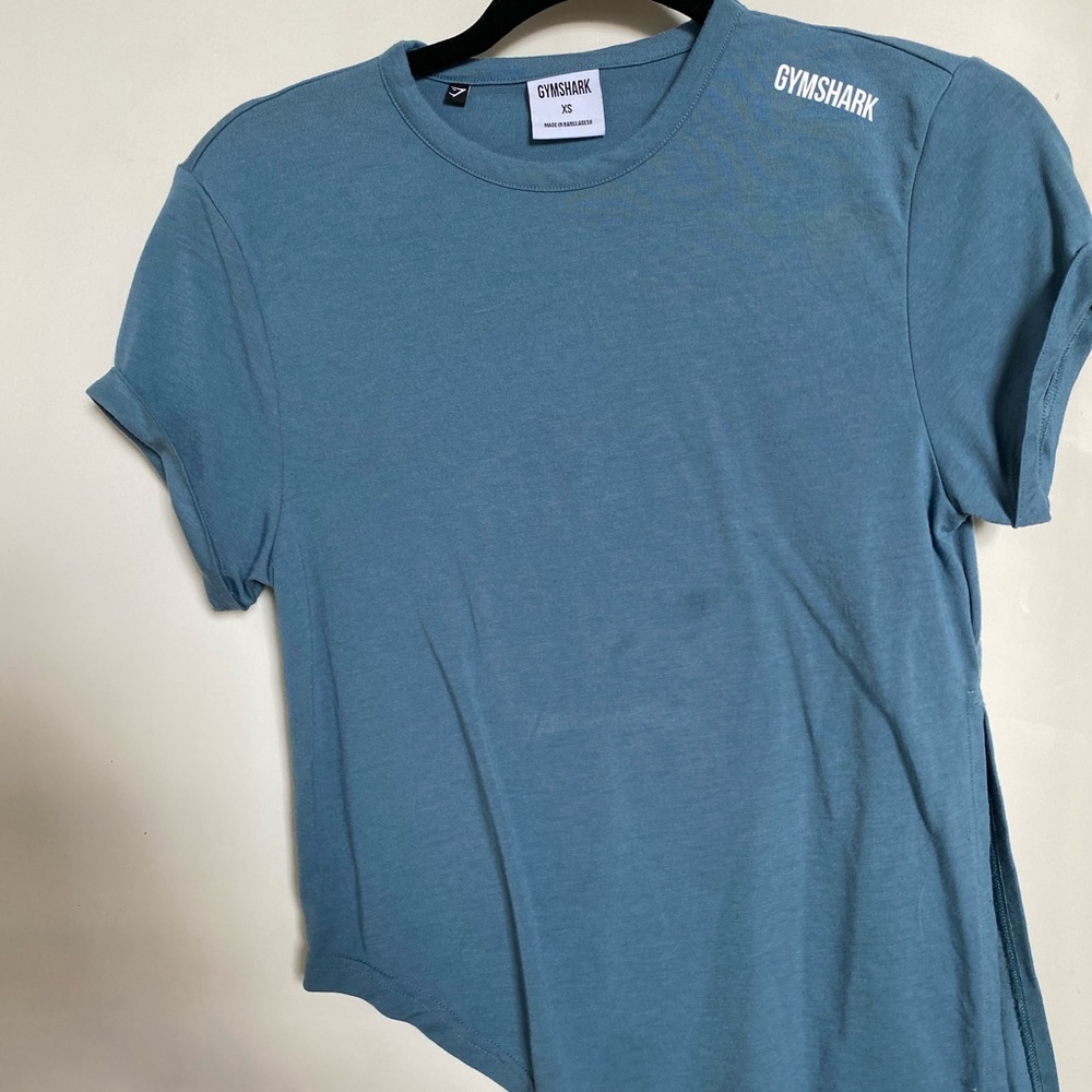 Gymshark XS Asymmetrical T-Shirt with Tie Side